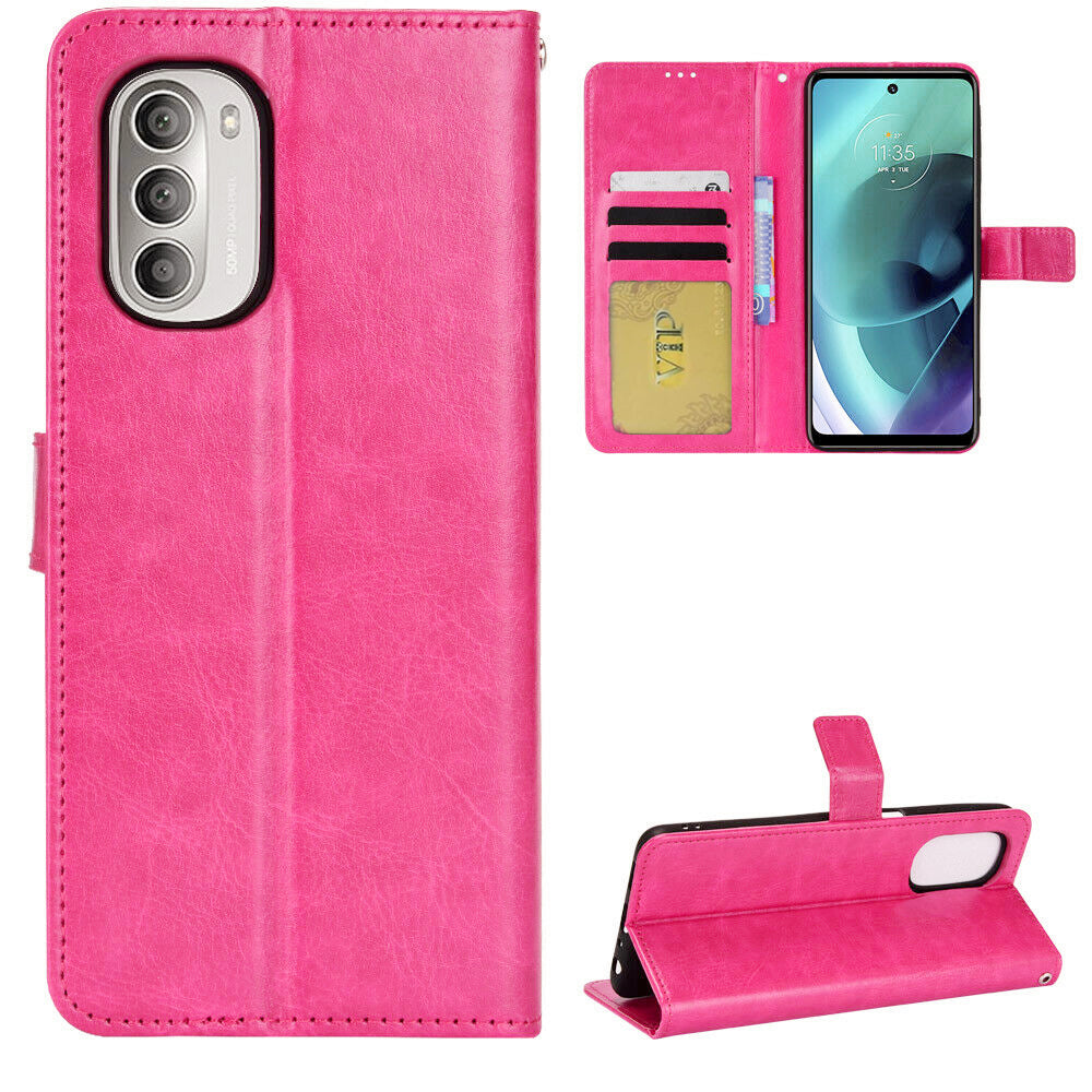 Leather Folio Wallet Case for Motorola Moto G Stylus 5G (2022) Leather Folio Wallet Case for Motorola Moto G Stylus 5G (2022)